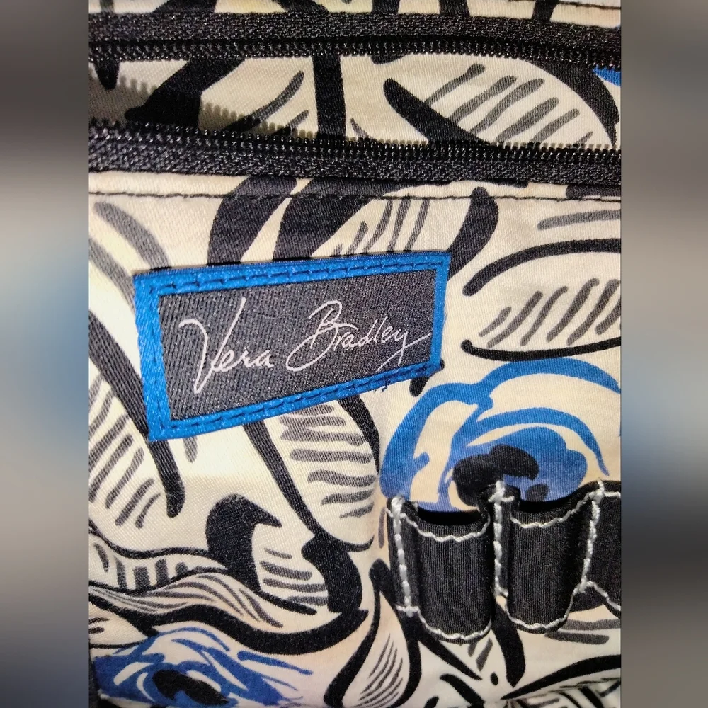 Vera Bradley (Black) Quilted Laptop Computer Carrier Tote Bag